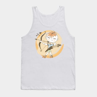 Zodiac Sagittarius Cute Kid Design Horoscope Gift Tank Top